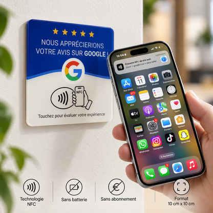 Plaque Avis Google — prête à l’emploi