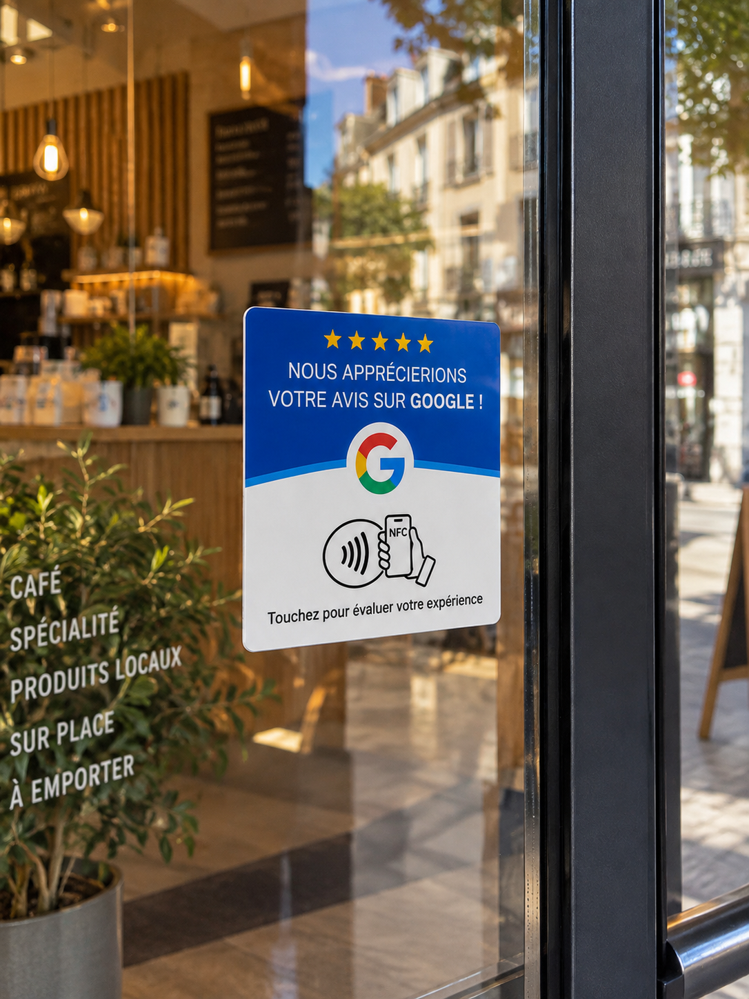 Plaque Avis Google — prête à l’emploi